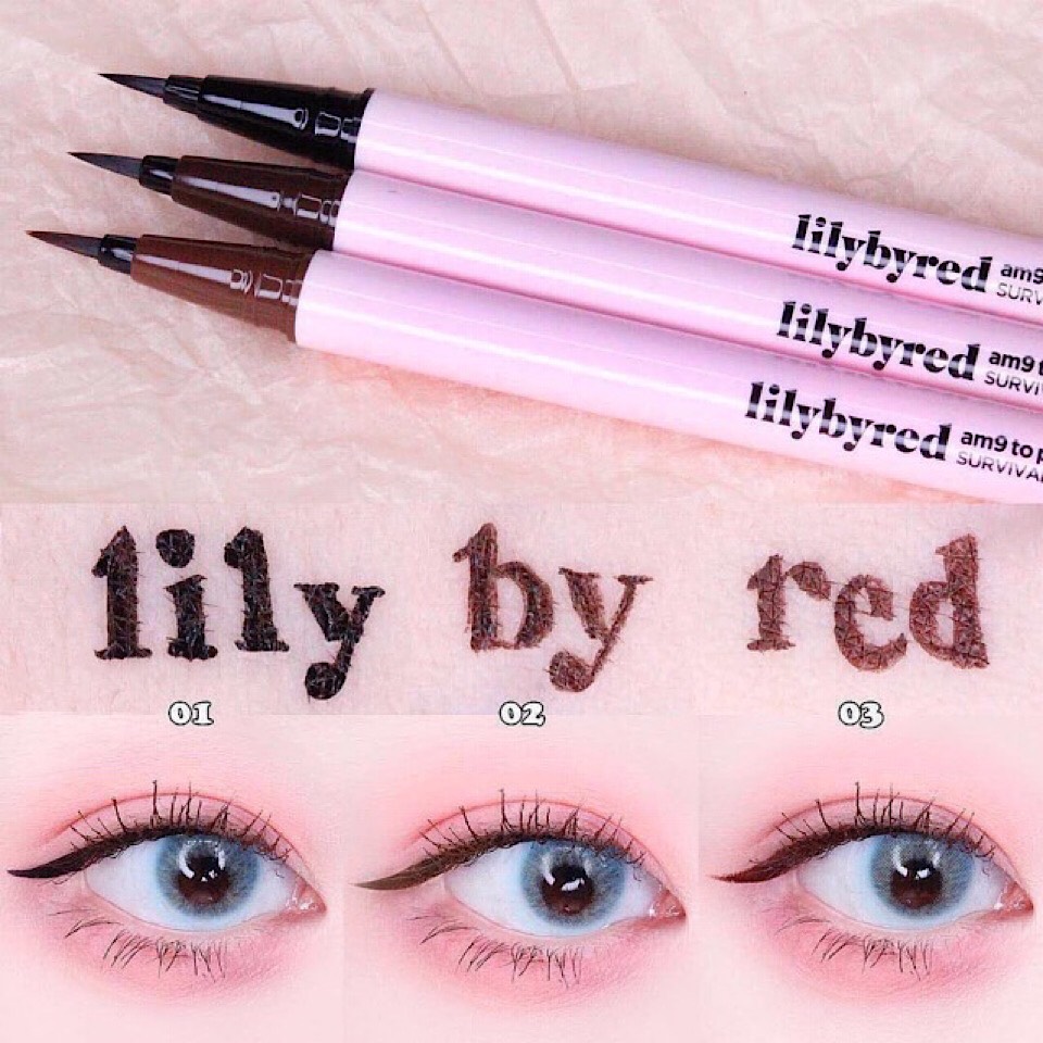 BÚT KẺ MẮT NƯỚC LILYBYRED AM9 TO PM9 SURVIVAL PENLINER 0.6G